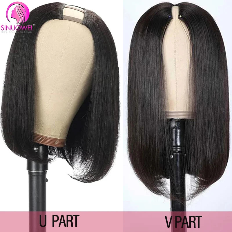 Short V Part Bob Wig