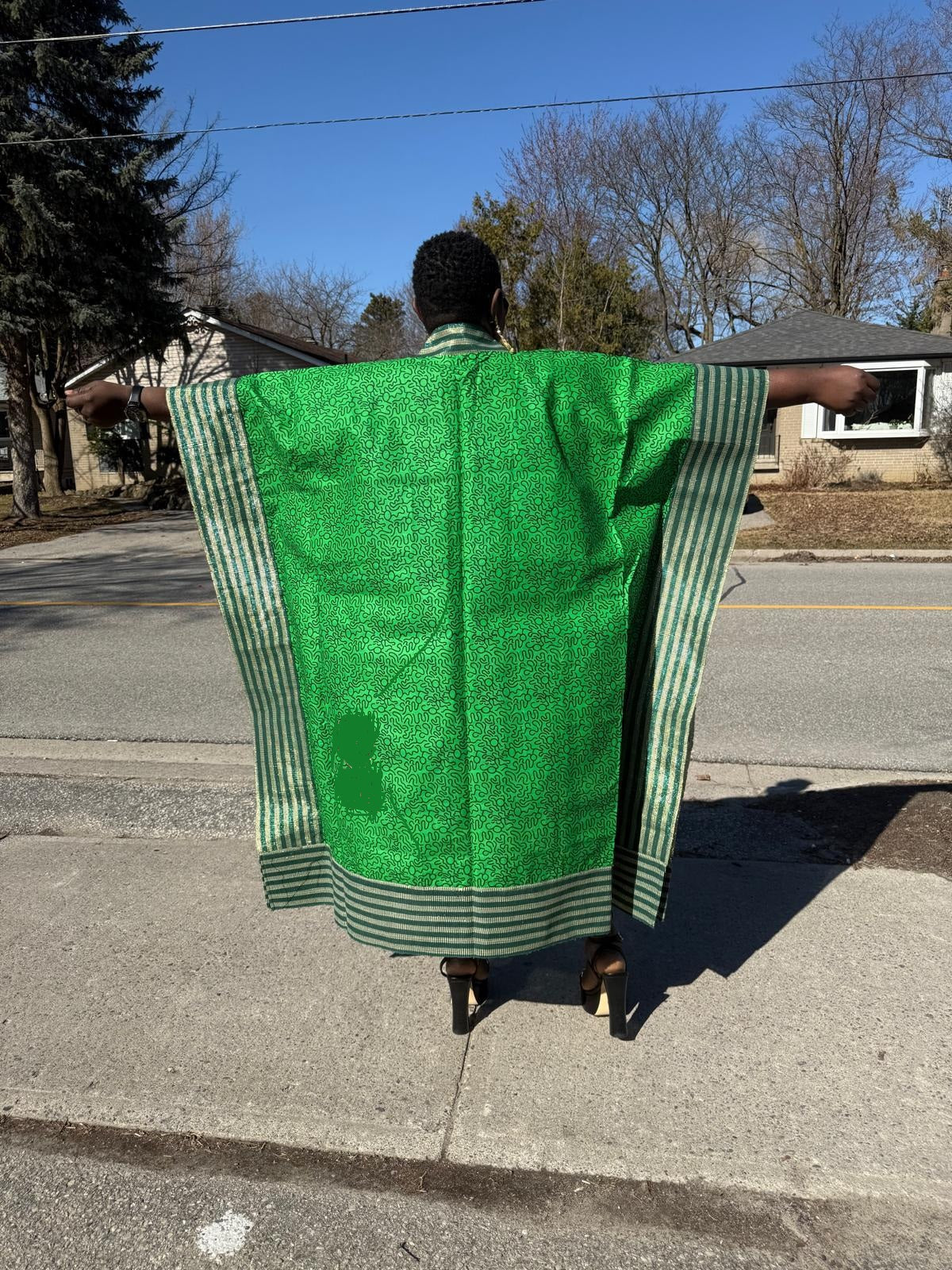 Stylish African Print Kimono long Jacket