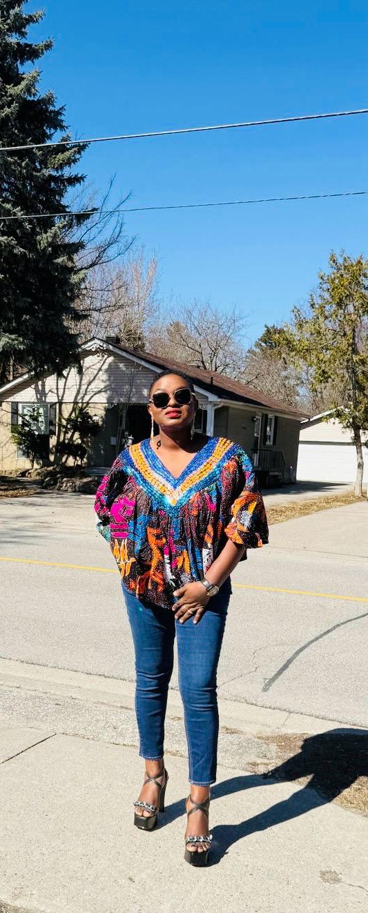 Short African Print Stylish Top