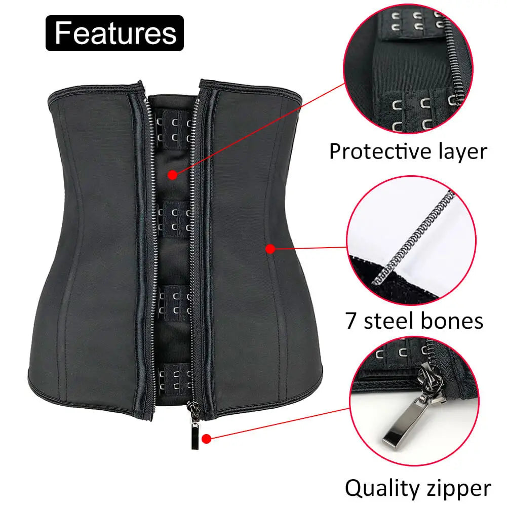 Women’s Latex Waist Trainer Body Shaper Corset
