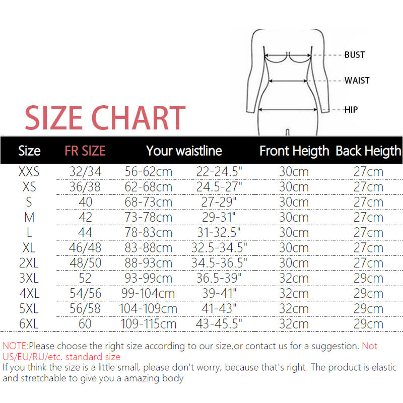 Women’s Latex Waist Trainer Body Shaper Corset