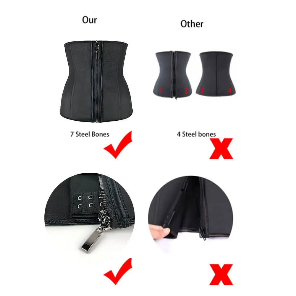 Women’s Latex Waist Trainer Body Shaper Corset