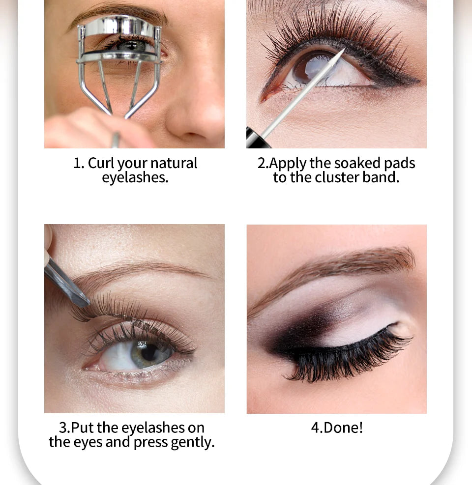 White Lash Glue for Individual Cluster Lashes