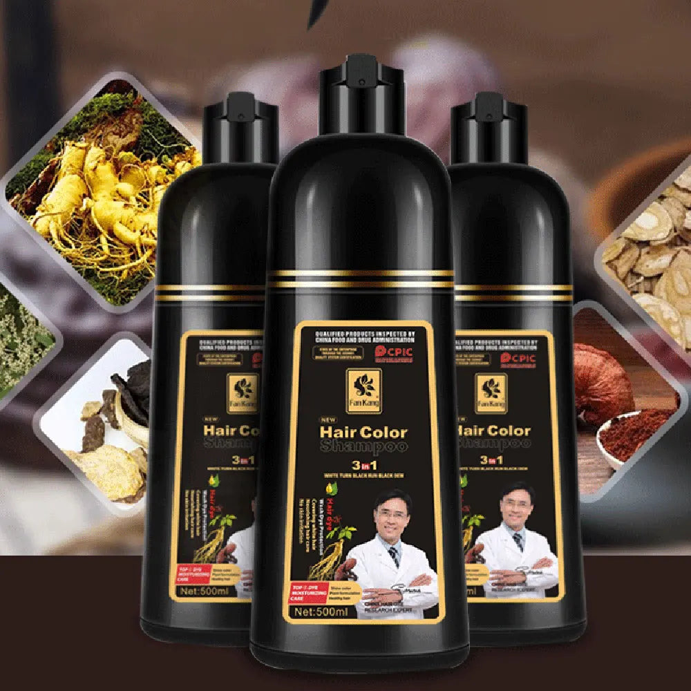 500ml Organic Permanent Hair Dye Shampoo