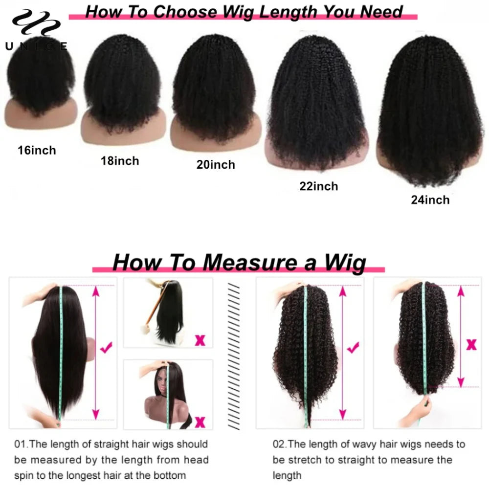 Kinky Curly Hair V Part Wig