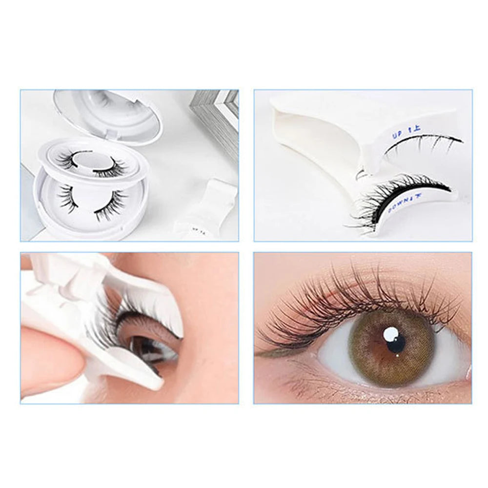 Pair Magnetic False Eyelashes with Tweezers