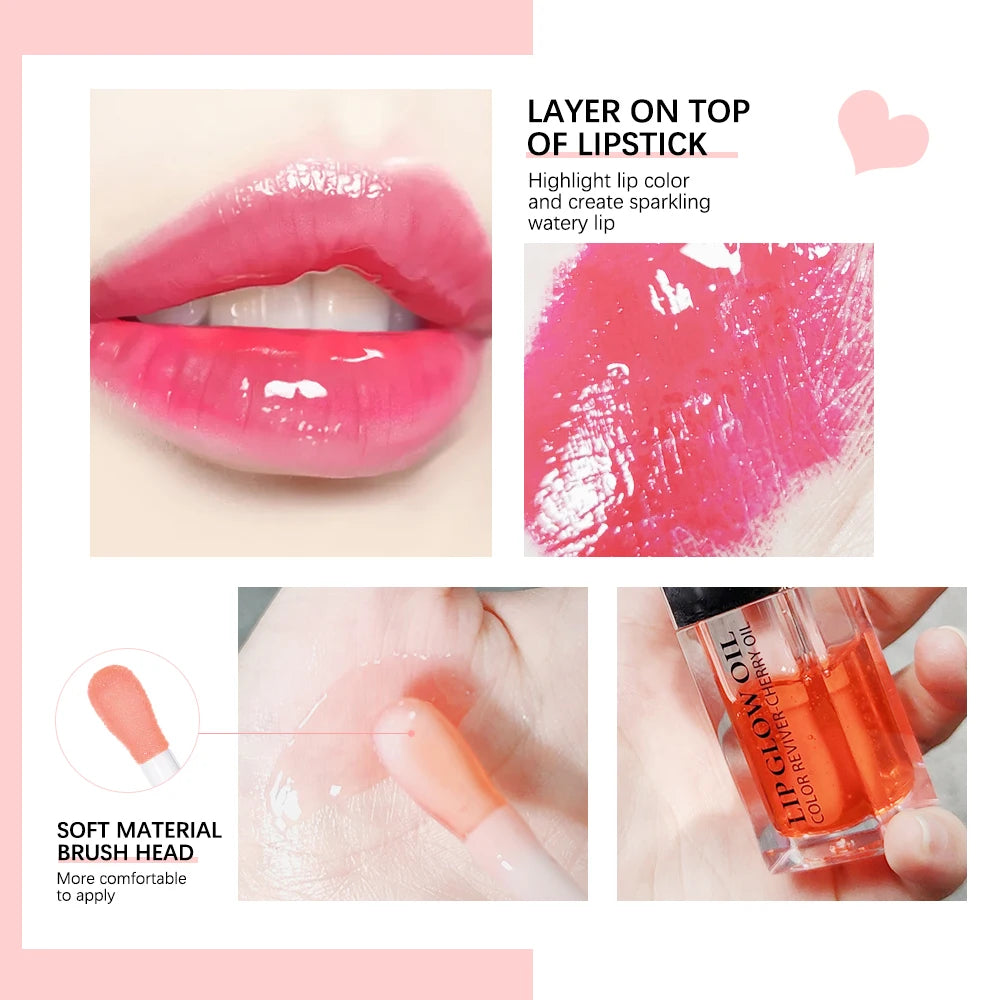 Moisturizing Lip Oil Gloss – Cherry Seed Infusion
