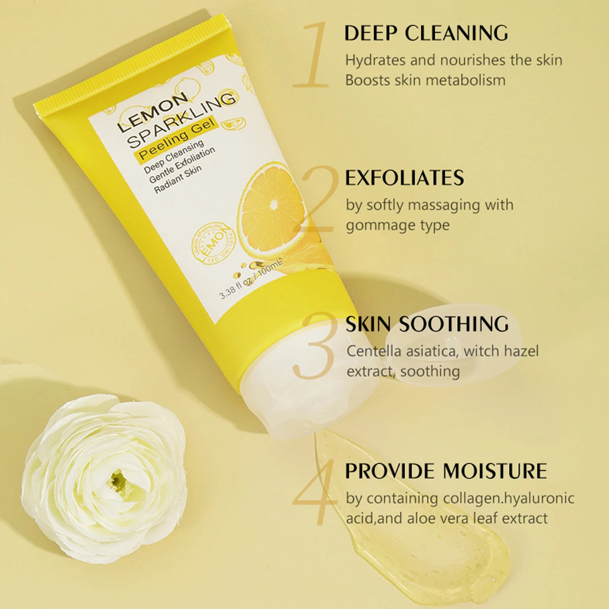 Sparkling Lemon Peeling Gel Face Exfoliator