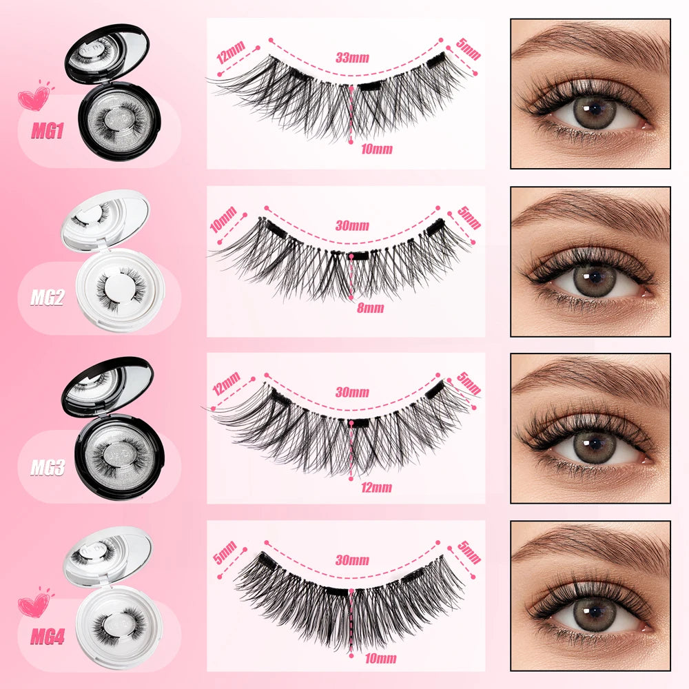 Reusable Magnetic Eyelashes Kit