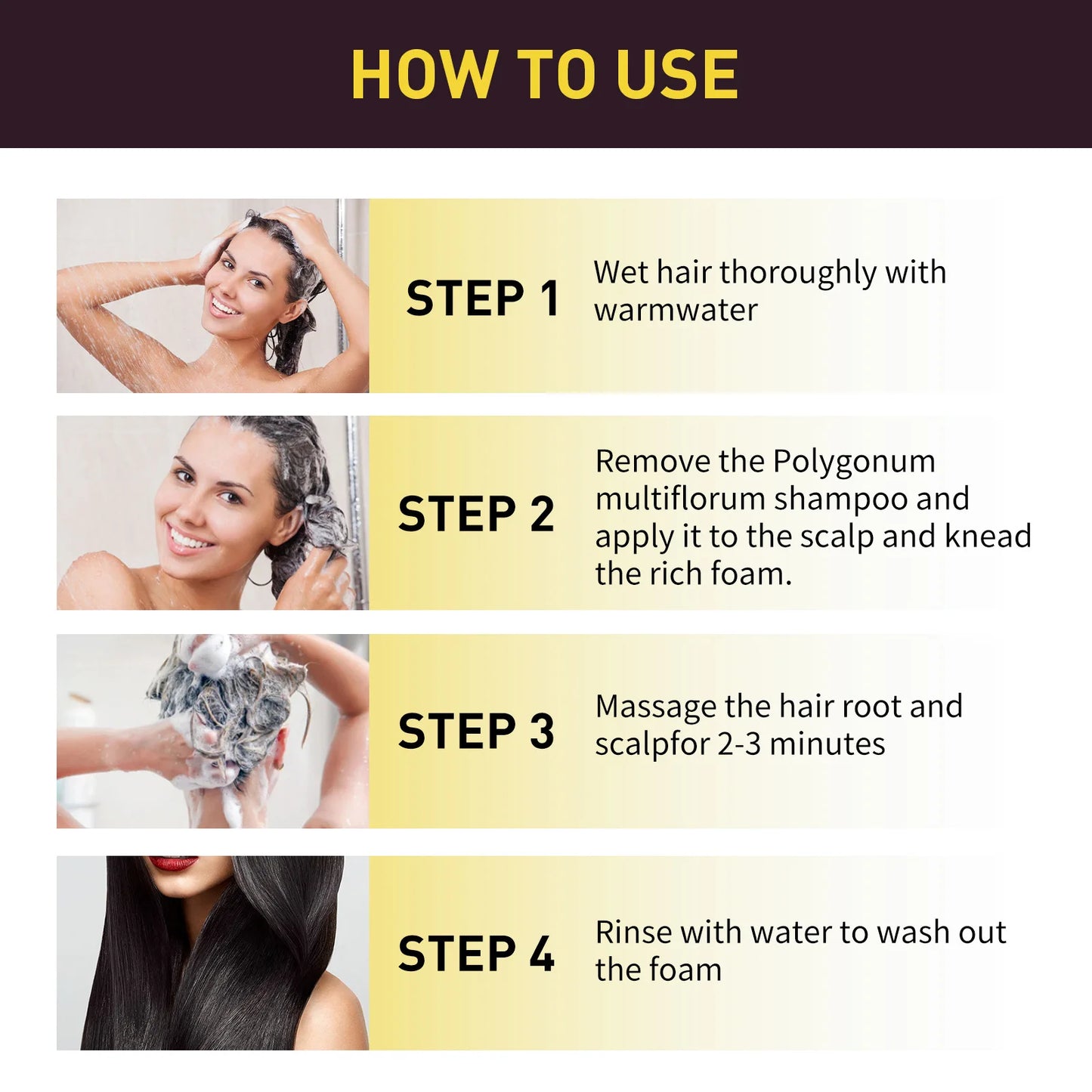 Natural Herbal Hair Dye Shampoo