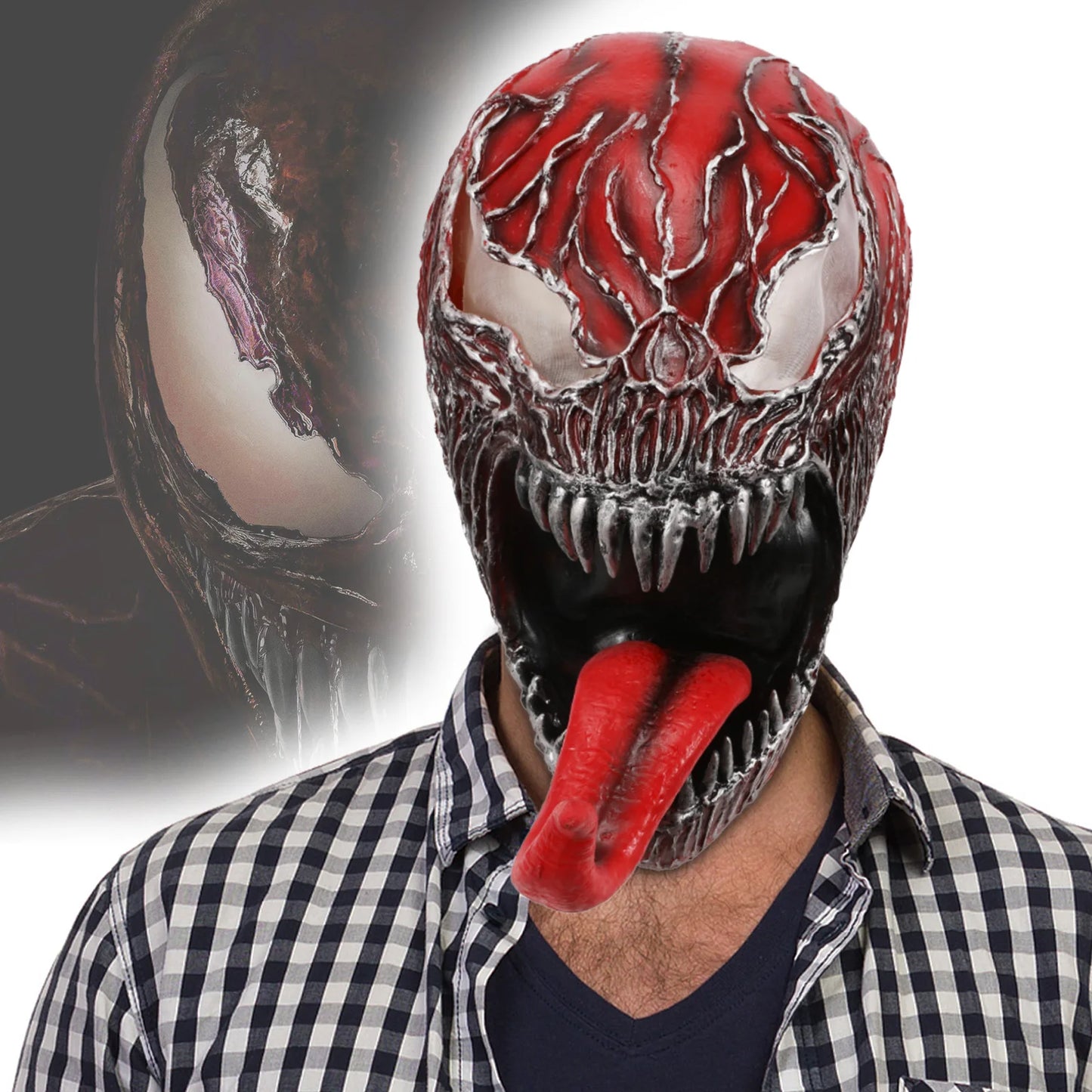 Halloween Venom Long Tongue Mask