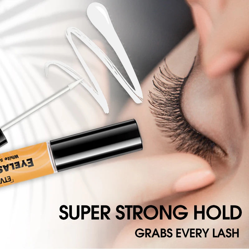 White Lash Glue for Individual Cluster Lashes