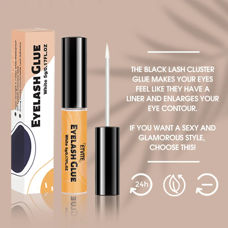 White Lash Glue for Individual Cluster Lashes