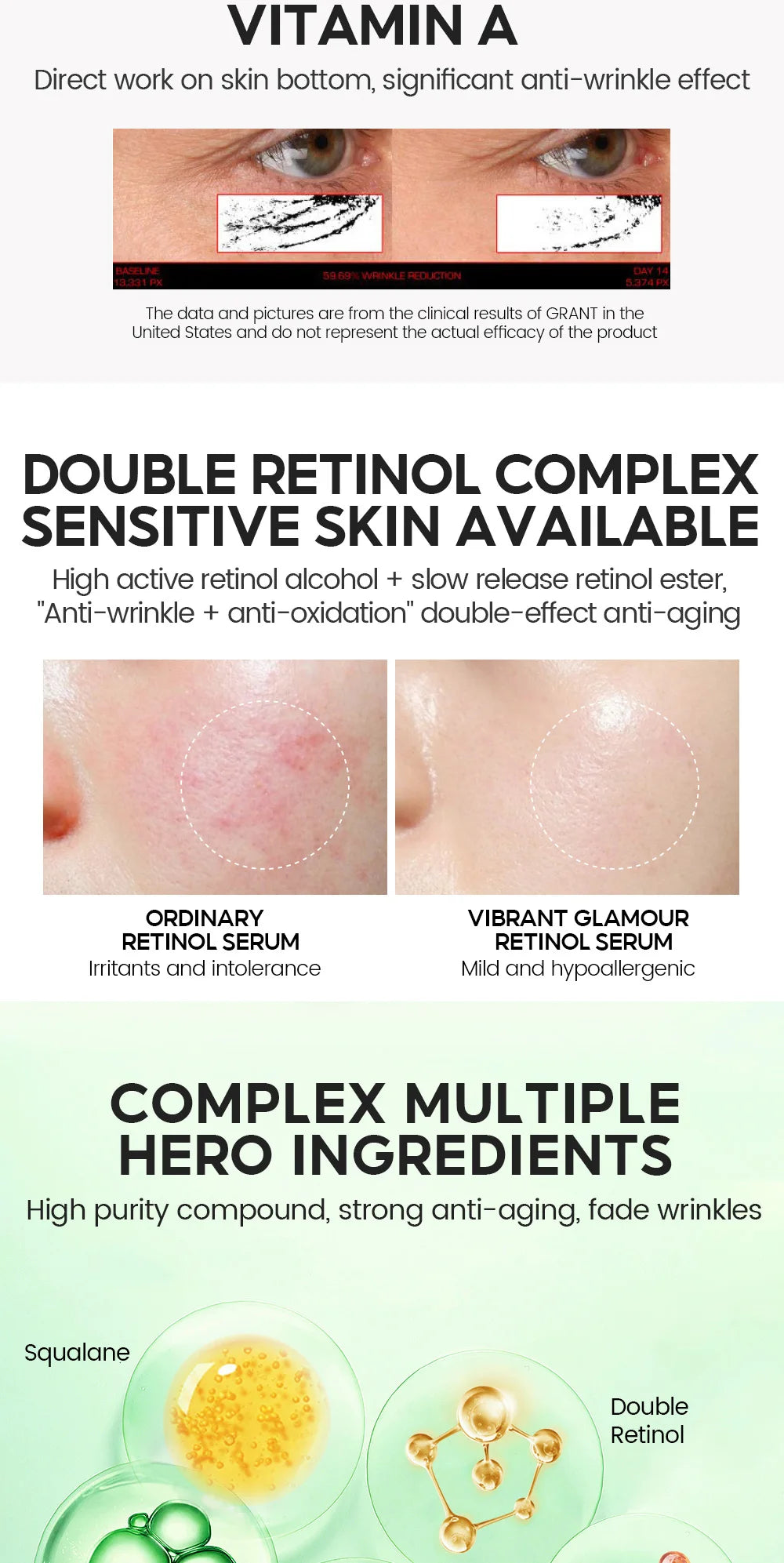 Retinol Face Cream and Serum Set