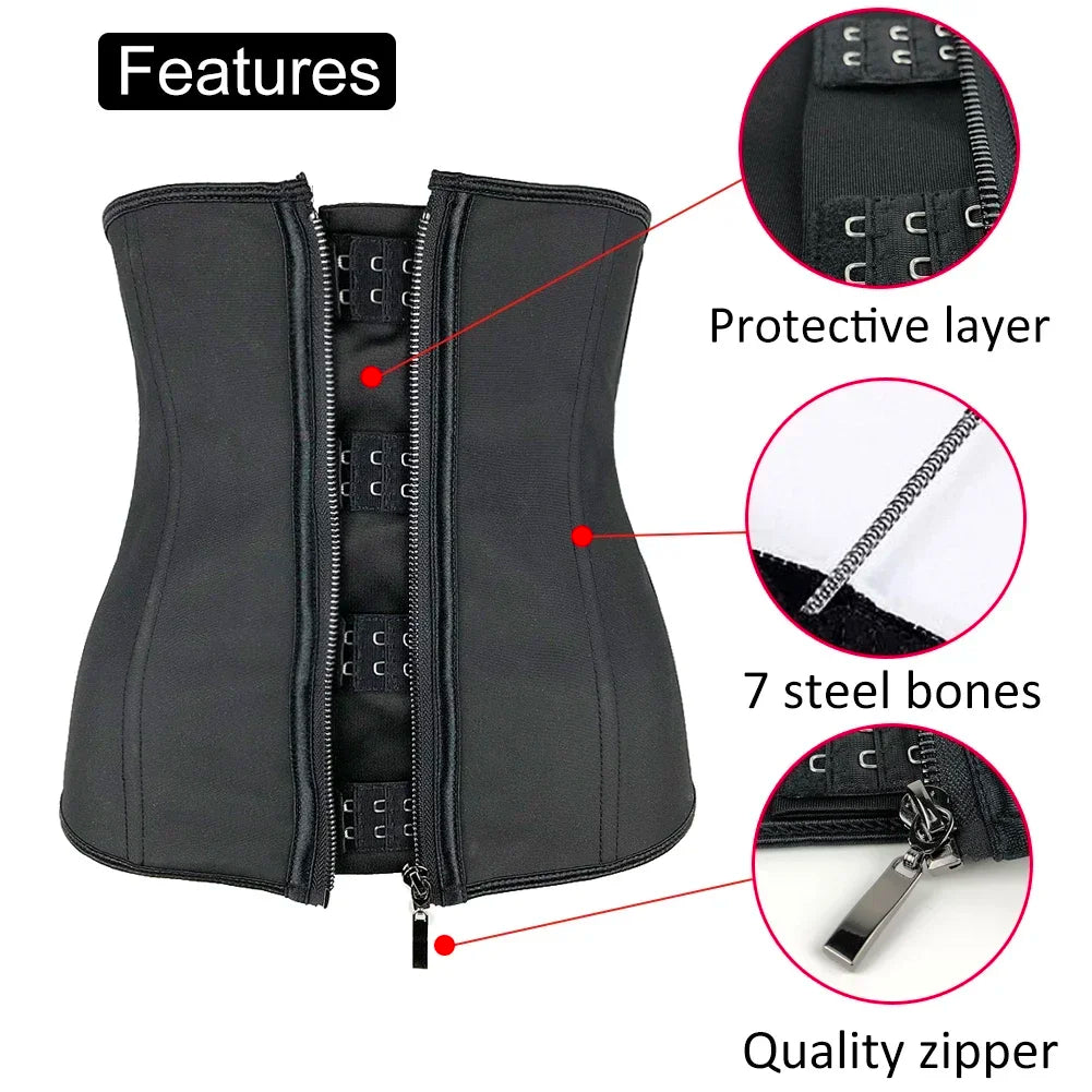 Women’s Latex Waist Trainer Body Shaper Corset