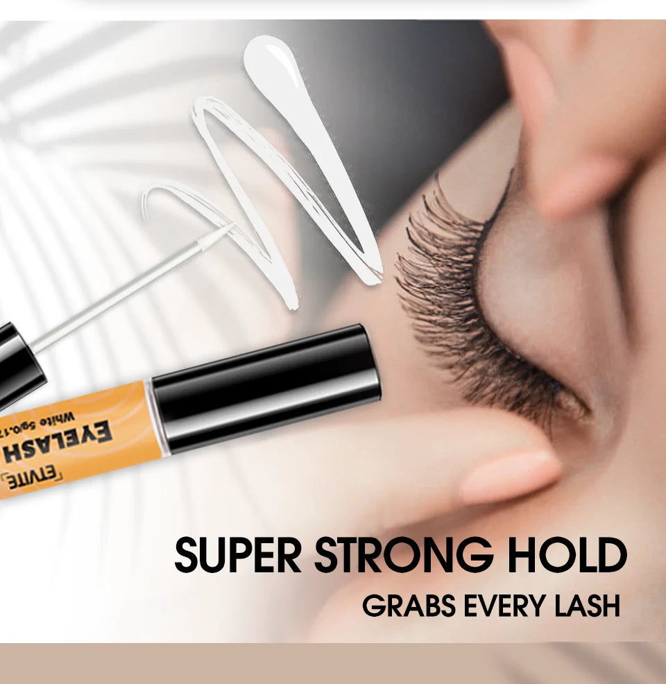 White Lash Glue for Individual Cluster Lashes
