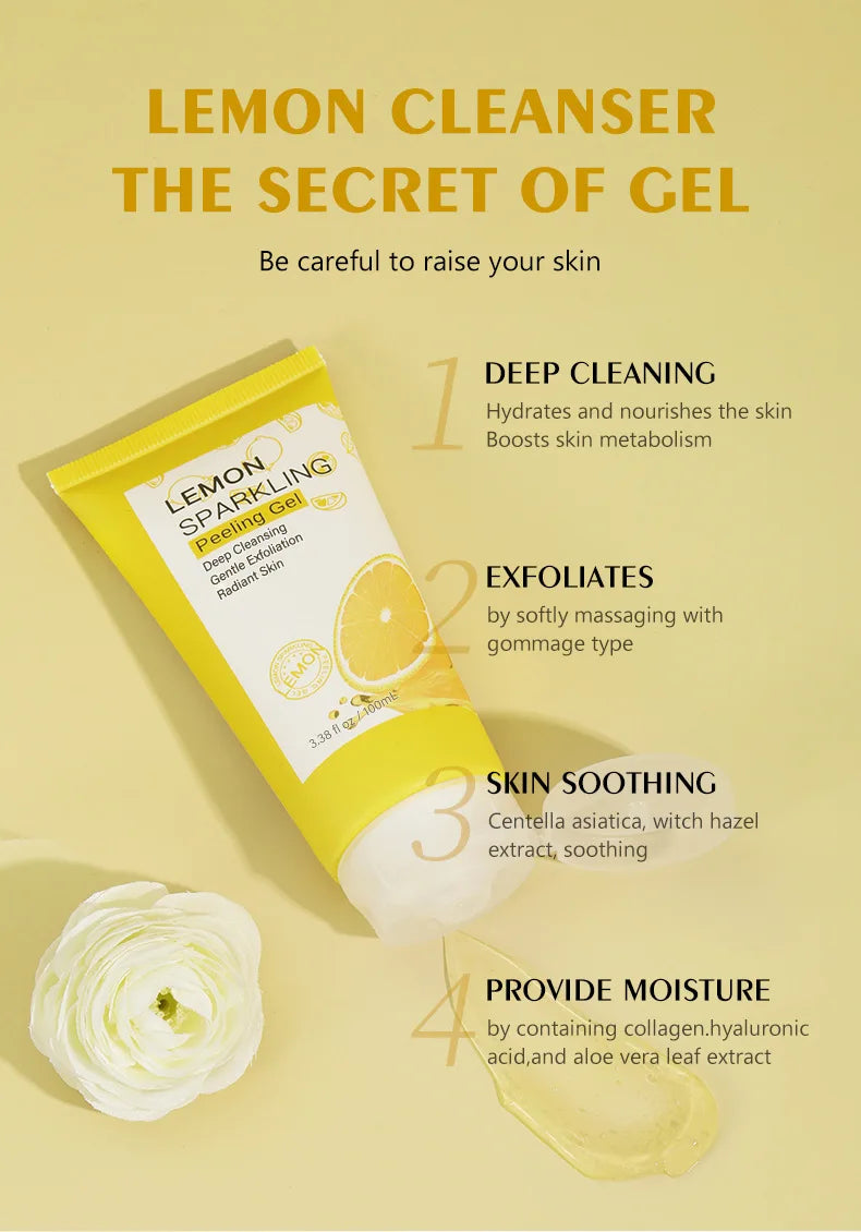 Sparkling Lemon Peeling Gel Face Exfoliator
