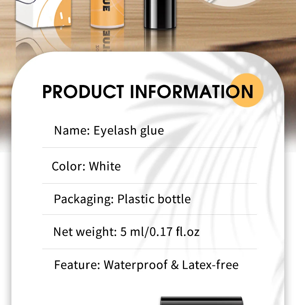 White Lash Glue for Individual Cluster Lashes