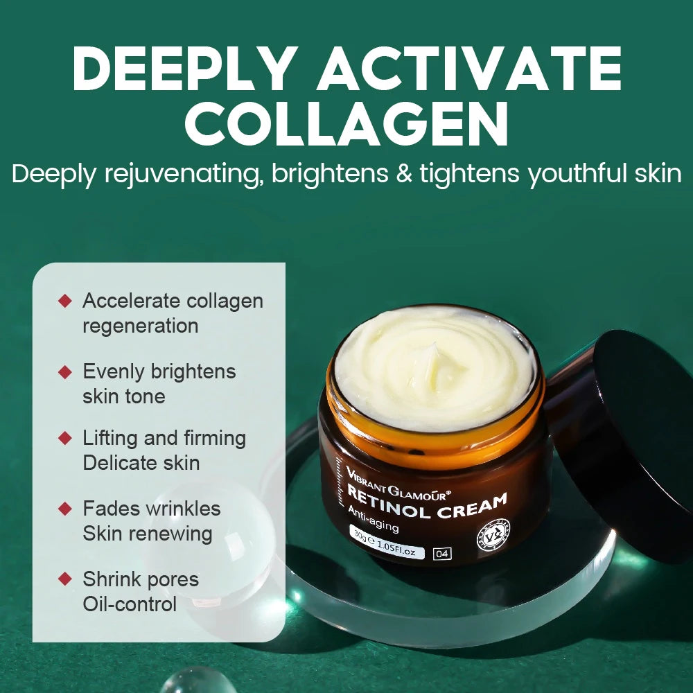 Retinol Face Cream and Serum Set