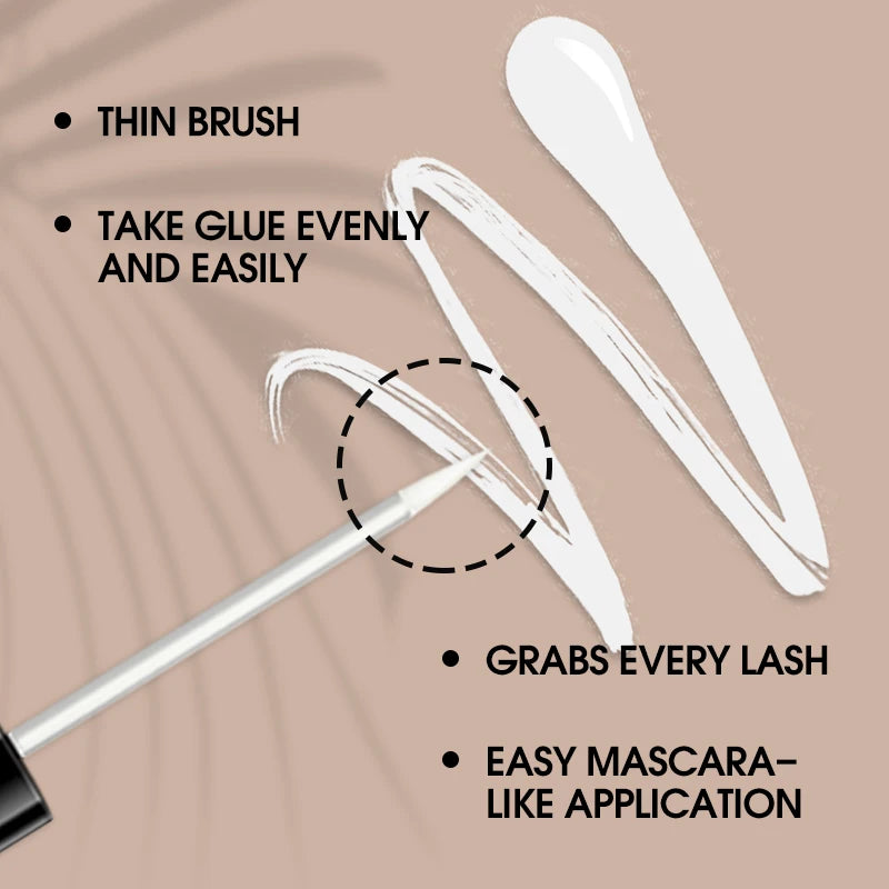 White Lash Glue for Individual Cluster Lashes