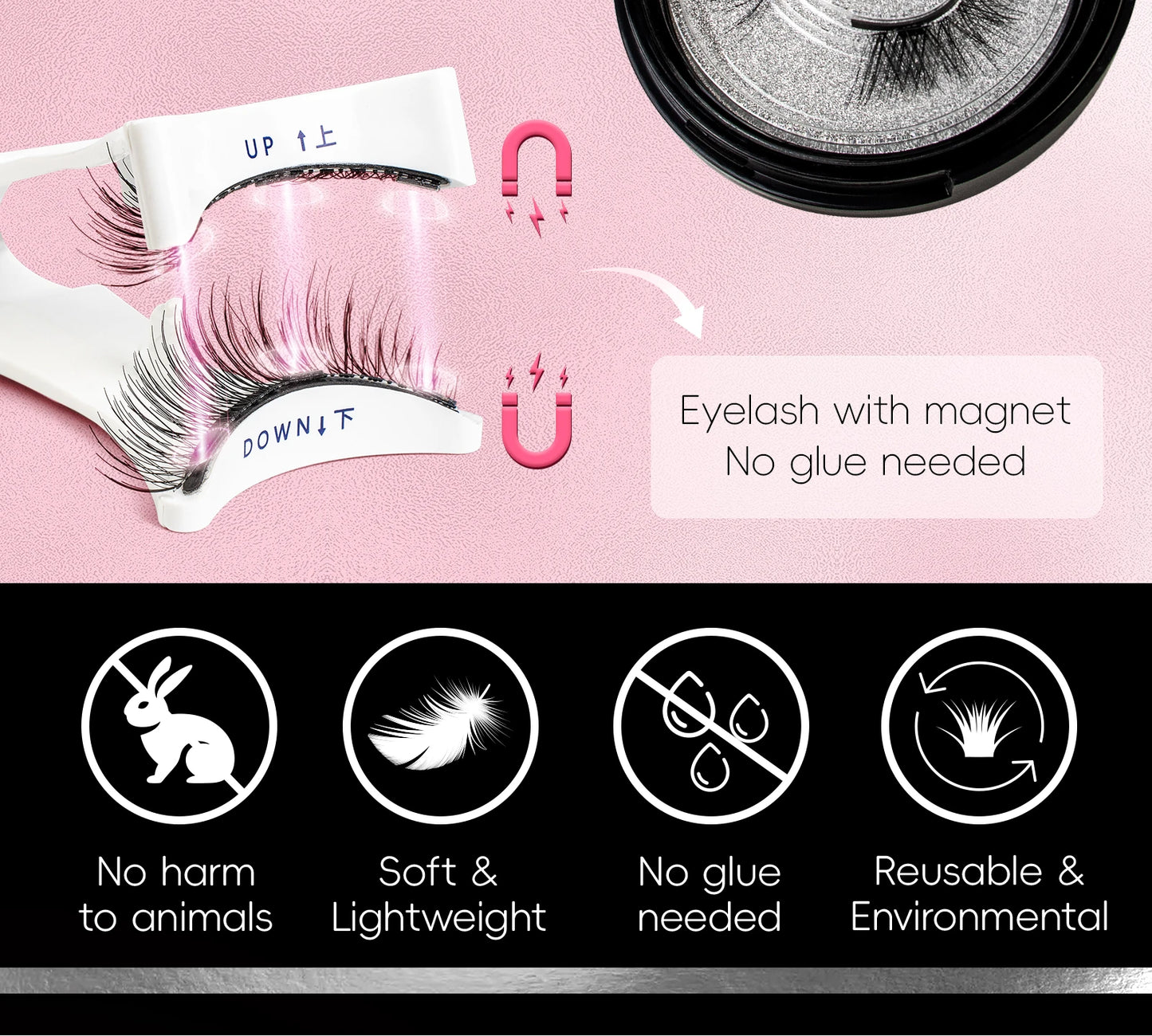 Reusable Magnetic Eyelashes Kit