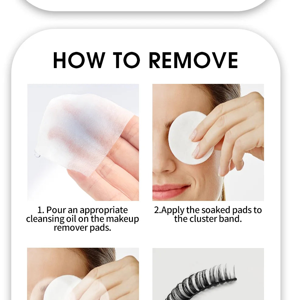White Lash Glue for Individual Cluster Lashes