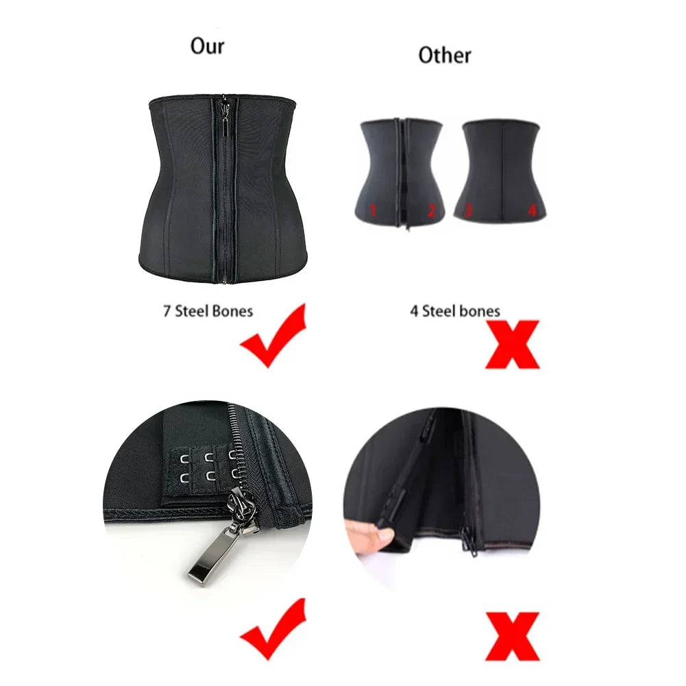 Women’s Latex Waist Trainer Body Shaper Corset