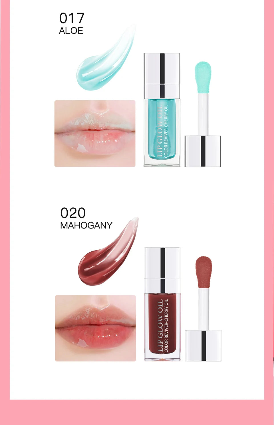 Moisturizing Lip Oil Gloss – Cherry Seed Infusion