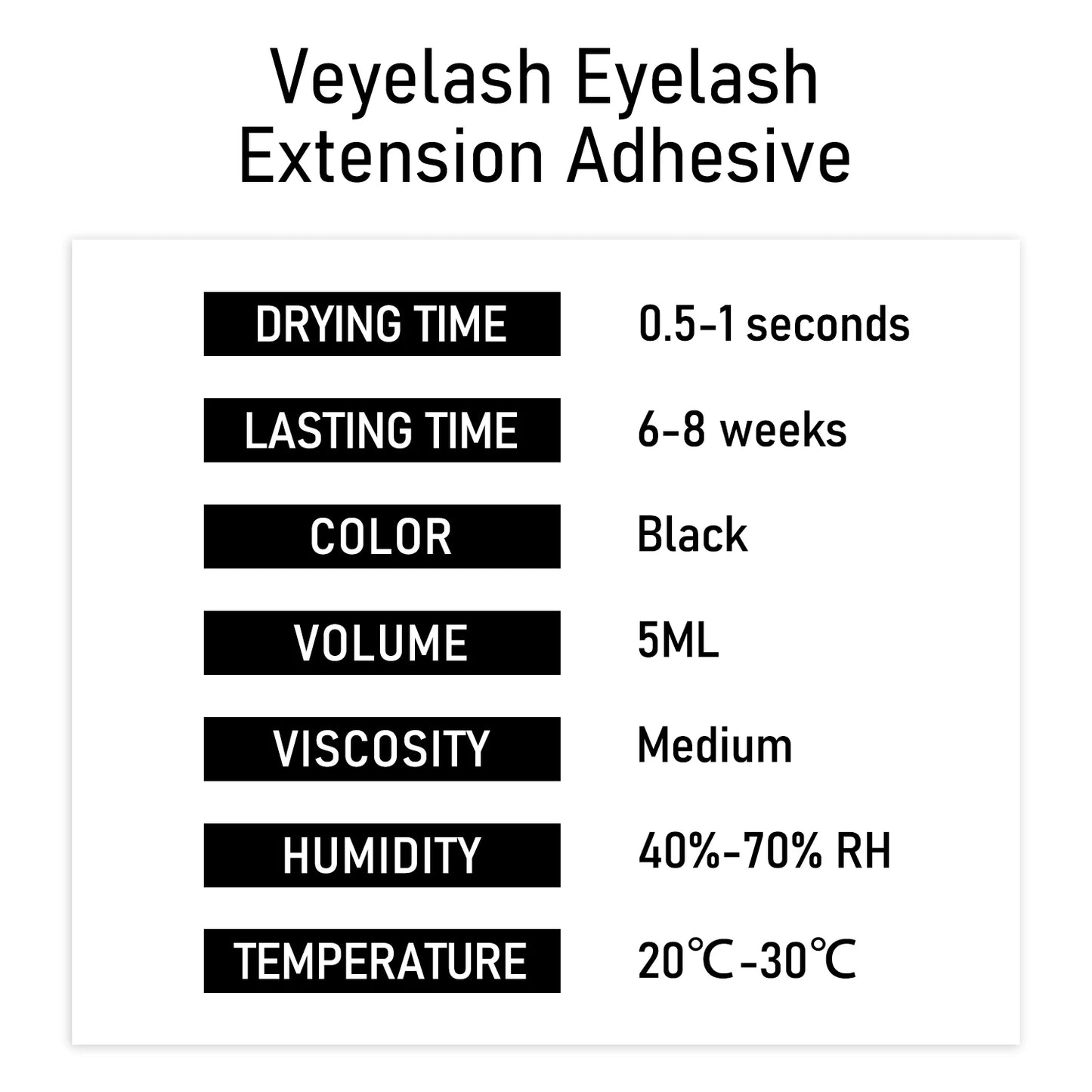 5ml Fast Drying Eyelash Extensions Glue