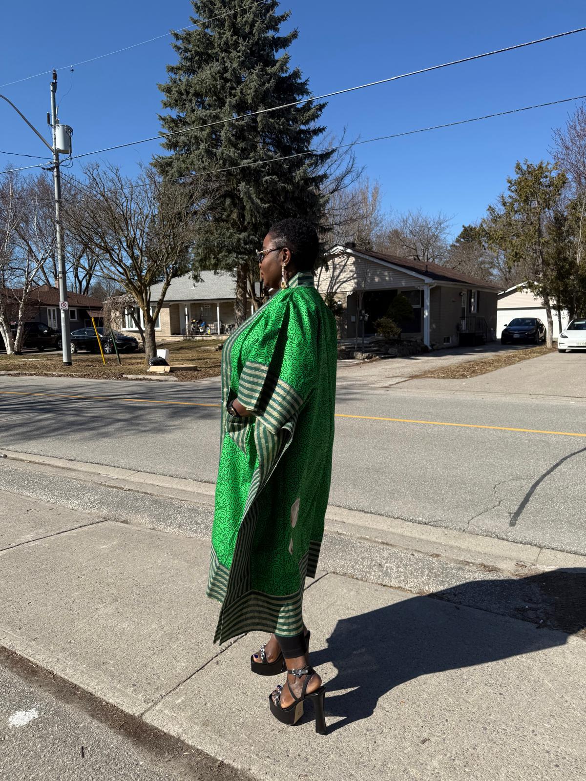 Stylish African Print Kimono long Jacket