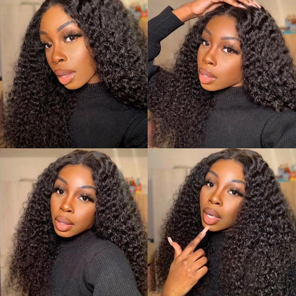 Kinky Curly Lace Front Wig Human Hair