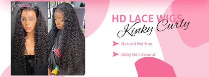 Kinky Curly Wig Human Hair