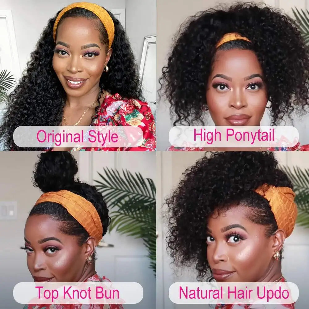 Kinky Curly Wig Human Hair