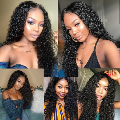 Kinky Curly Lace Front Wig Human Hair