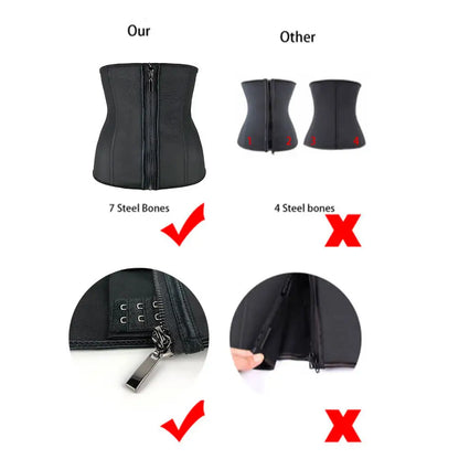 Women’s Latex Waist Trainer Body Shaper Corset