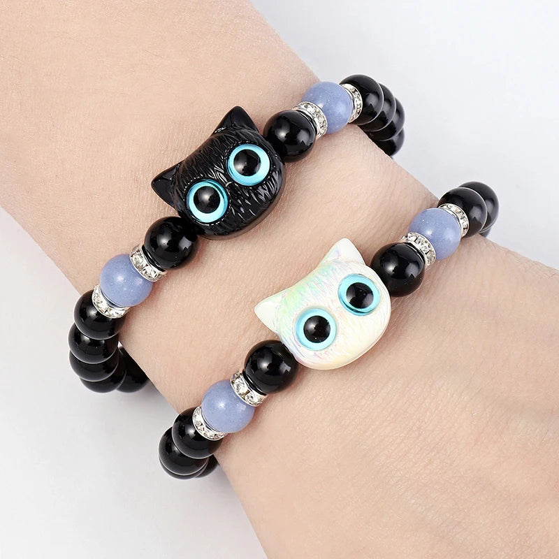 Cute Big Eye Cat Luminous Bracelets