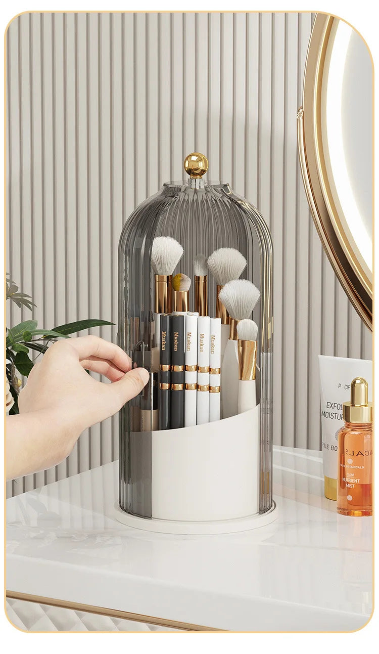 360° Rotating Makeup Brush Holder