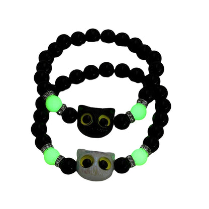 Cute Big Eye Cat Luminous Bracelets