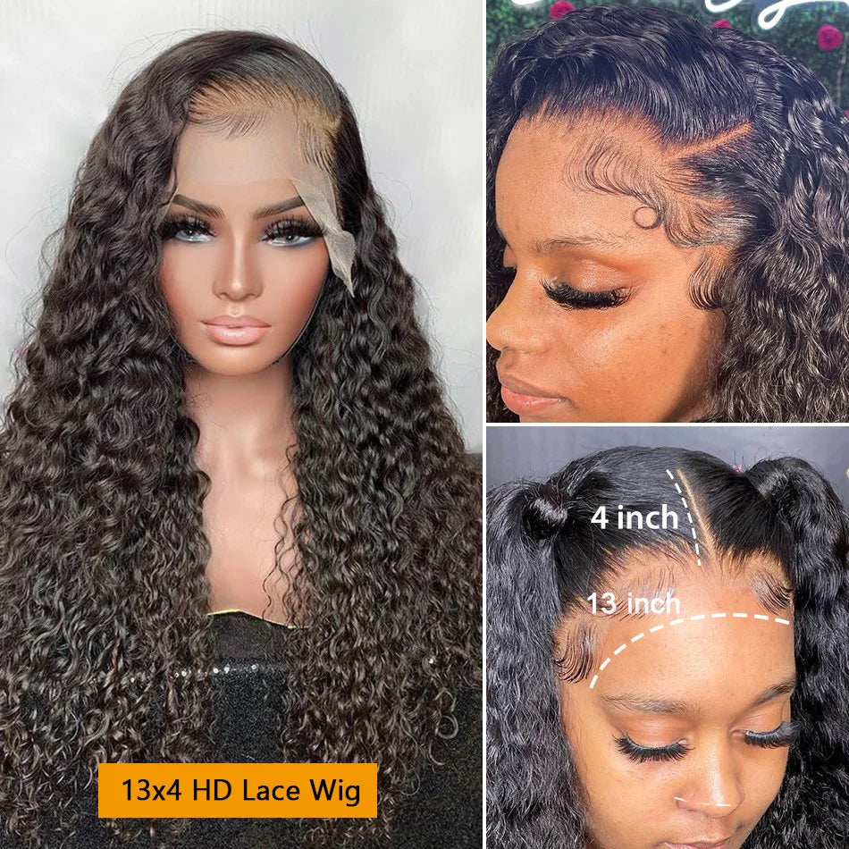 Kinky Curly Lace Front Wig Human Hair