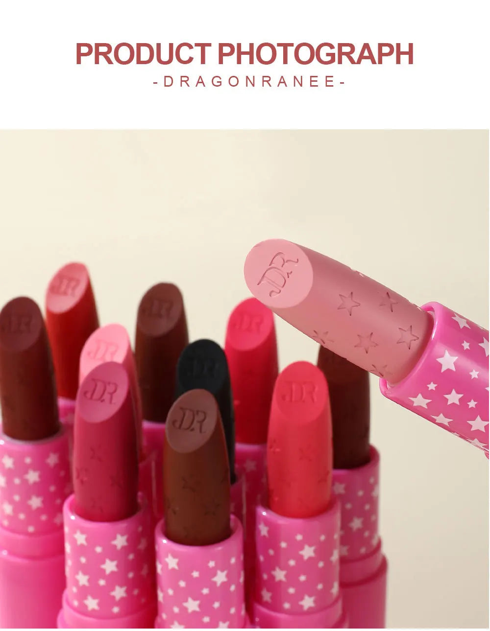 Waterproof Rose Red Velvet Matte Lipstick 9 Colors