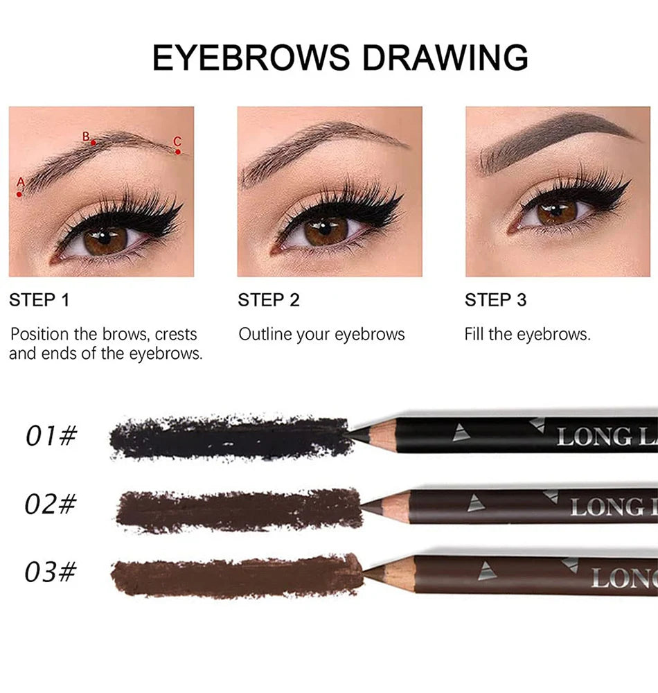 Waterproof Eyebrow Pencil Set