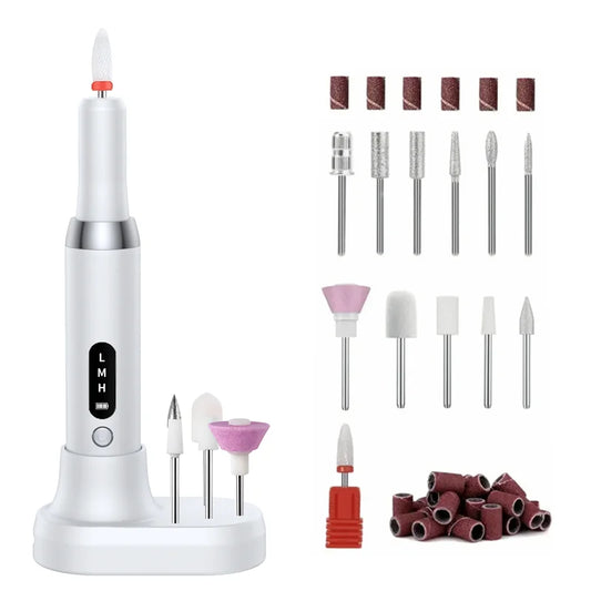 Electric Nail Polisher Drill with Professional Bits