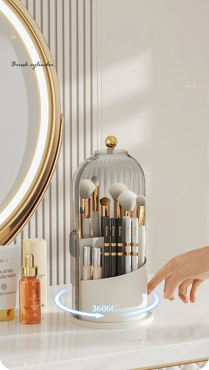 360° Rotating Makeup Brush Holder