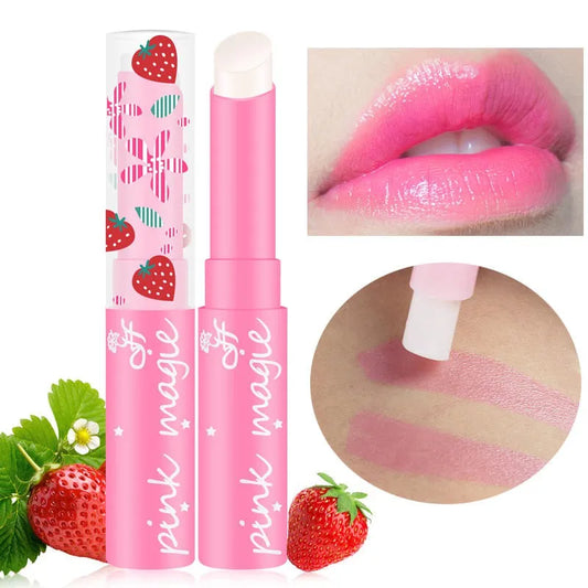 Strawberry Lip Balm - Temperature Color Changing