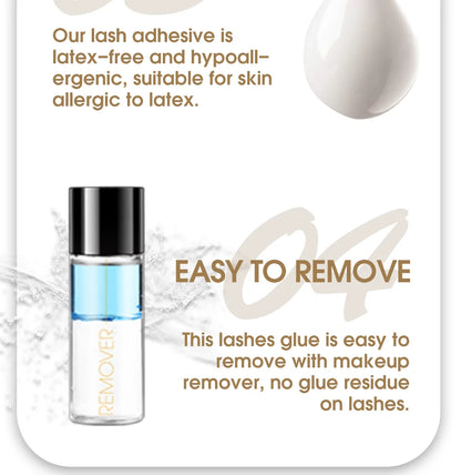 White Lash Glue for Individual Cluster Lashes