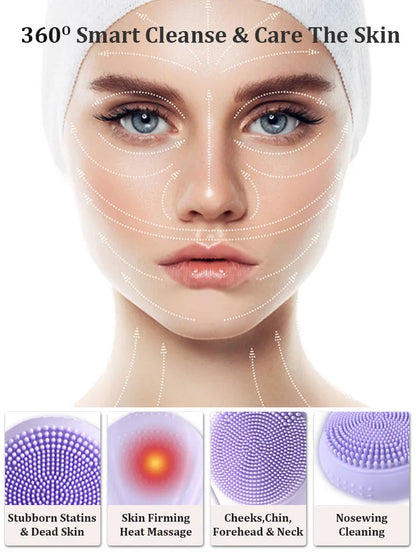 Sonic Waterproof Facial Cleansing Brush