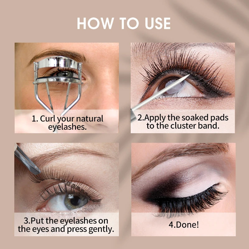 White Lash Glue for Individual Cluster Lashes
