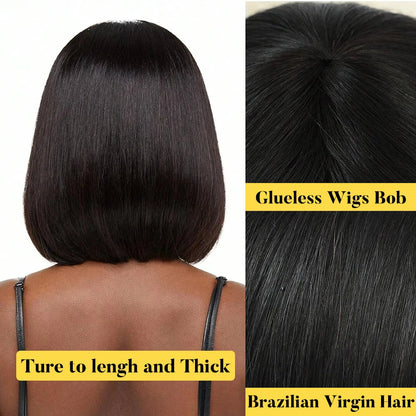 Short Bob Wig with Bangs