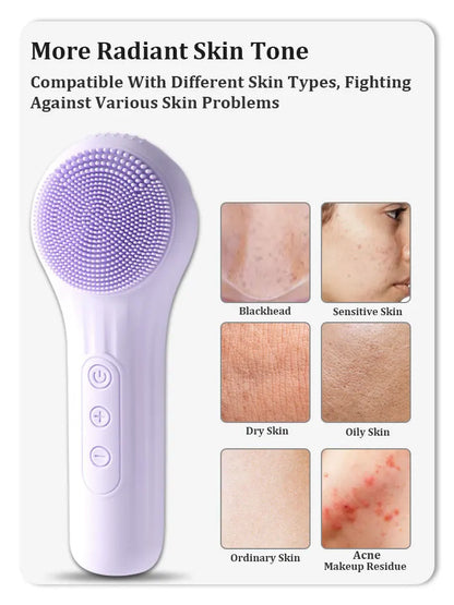 Sonic Waterproof Facial Cleansing Brush