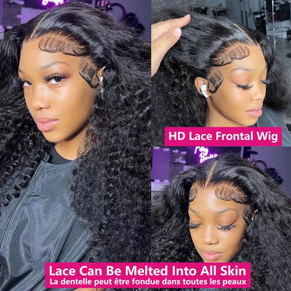 Kinky Curly Lace Front Wig Human Hair